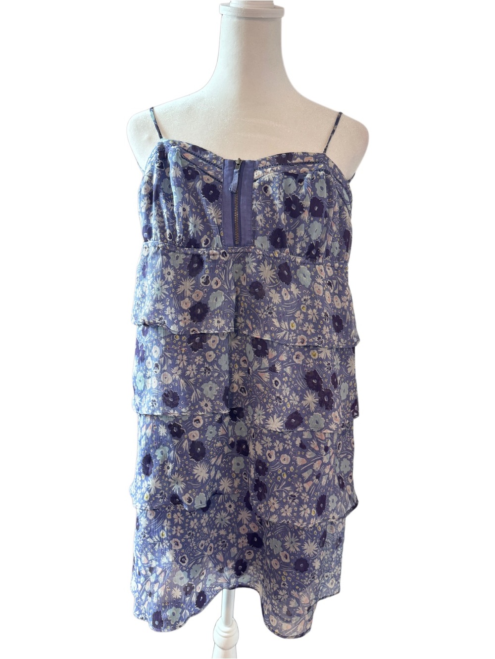 American Eagle Outfitters Floral Tiered Mini Dress Size 2